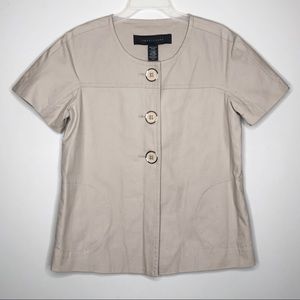 Apostrophe Women’s Tan Button Up Shirt